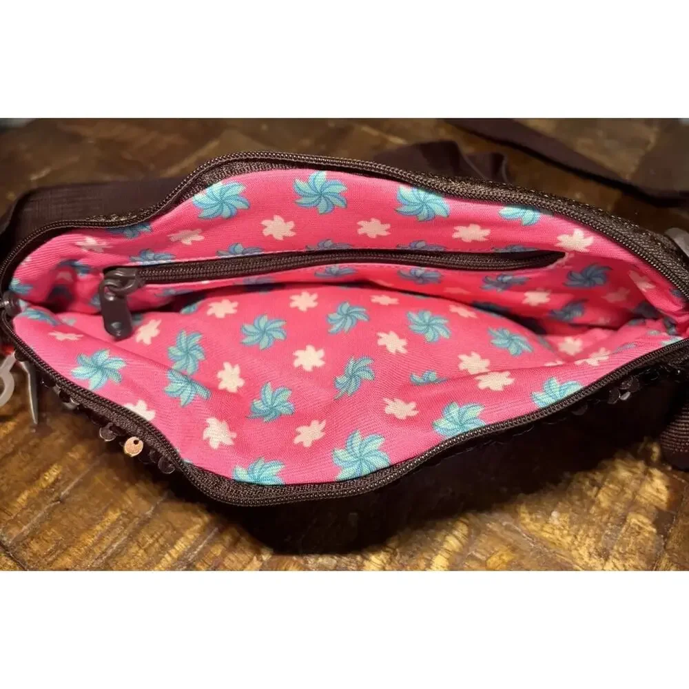 TY Fashion Beanie Baby Sloth Sequin Fanny Pack Belt Bag New With Original Tags